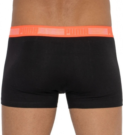 Трусы-боксеры Puma Worldhood Stripe Trunk 2P Черный, Красный, Синий Мужской M