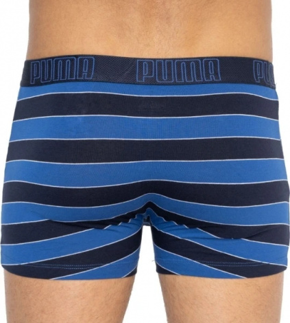 Трусы-боксеры Puma Yd Bold Stripe Boxer 2P Синий, Черный, Белый Мужской M