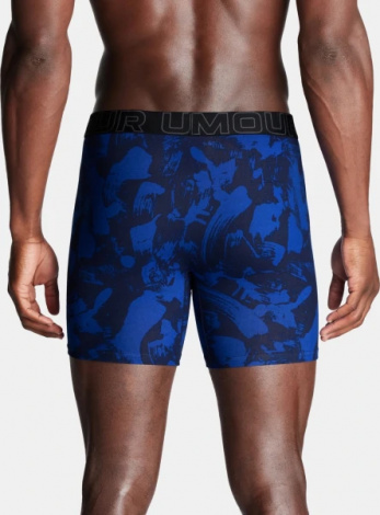 Труси (боксерки) Under Armour PERFORMANCE COTTON 6IN 3-PACK PRINTED BOXERJOCK темно-синьо-сині, сірі, темно-сині (3 пари) 1383890-400