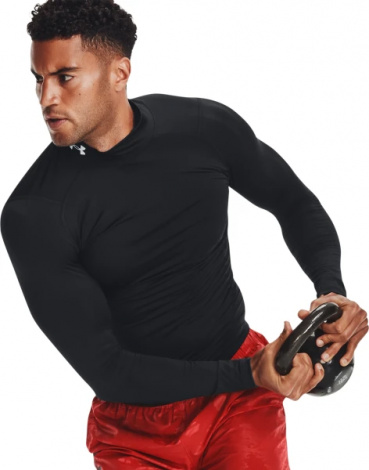 Лонгслів компресійний Under Armour HEATGEAR MOCK LONG SLEEVE чорний 1369606-001