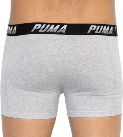 Трусы-боксеры Puma Logo Aop Boxer 2P Серый, Белый, Черный Мужской L