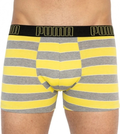 Трусы-боксеры Puma Yd Bold Stripe Boxer 2P Серый, Желтый Мужской L