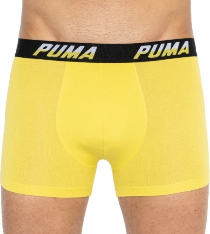 Трусы-боксеры Puma Logo Aop Boxer 2P Серый, Желтый Мужской L