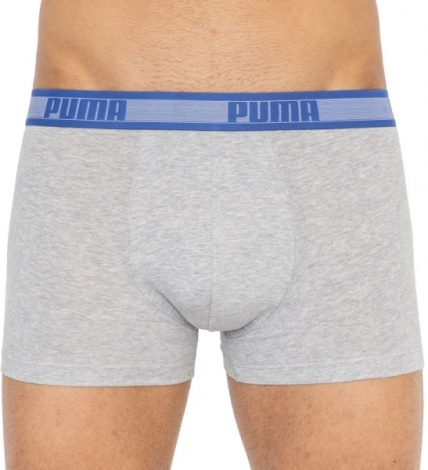 Трусы-боксеры Puma Worldhood Stripe Trunk 2P Синий, Белый, Серый, Черный Мужской L