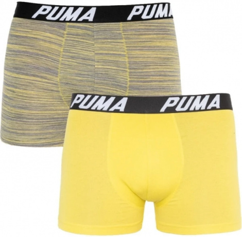Труси (боксерки) Puma SPACEDYE STRIPE BOXER 2P жовті, сіро-жовті (2 пари) 501002001-020