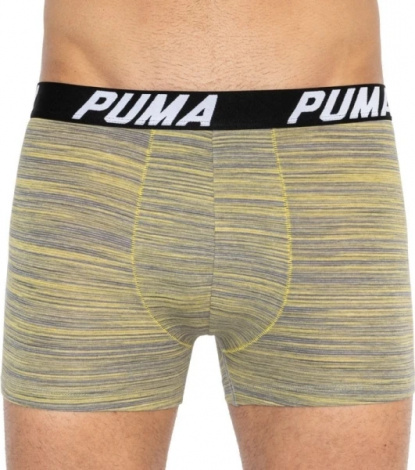 Труси (боксерки) Puma SPACEDYE STRIPE BOXER 2P жовті, сіро-жовті (2 пари) 501002001-020