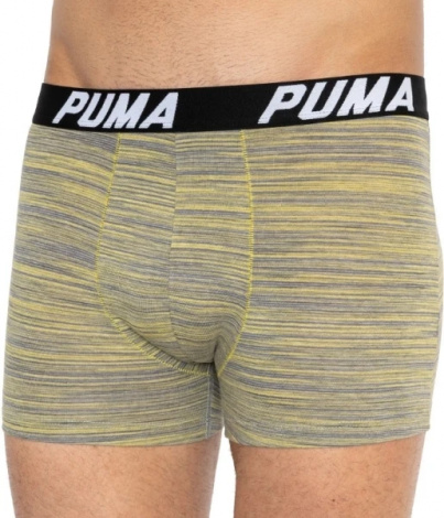 Труси (боксерки) Puma SPACEDYE STRIPE BOXER 2P жовті, сіро-жовті (2 пари) 501002001-020