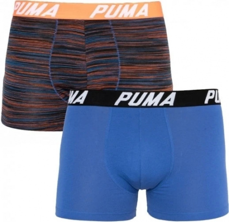 Трусы-боксеры Puma Spacedye Stripe Boxer 2P Синий, Красный Мужской L