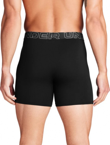 Труси (боксерки) Under Armour PERFORMANCE COTTON 6IN 3-PACK BOXERJOCK чорні (3 пари) 1383889-001