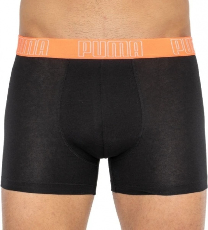 Трусы-боксеры Puma Big Logo Aop Boxer 2P Черный, Синий Мужской M