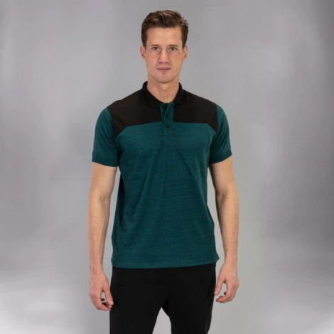 Футболка поло Joma POLO SHIRT WINNER II COTTON GREEN-BLACK S/S