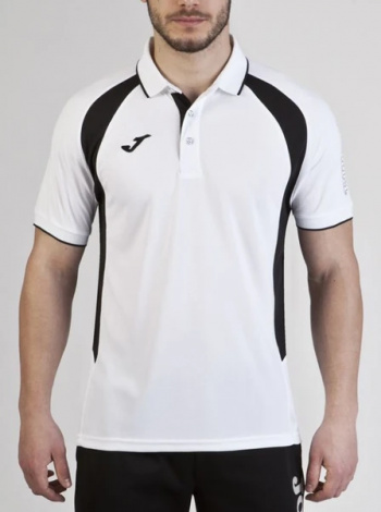 Поло Joma CHAMPION III бело-черное