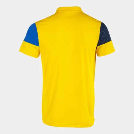 Футболка поло Joma CREW V SHORT SLEEVE POLO YELLOW ROYAL NAVY