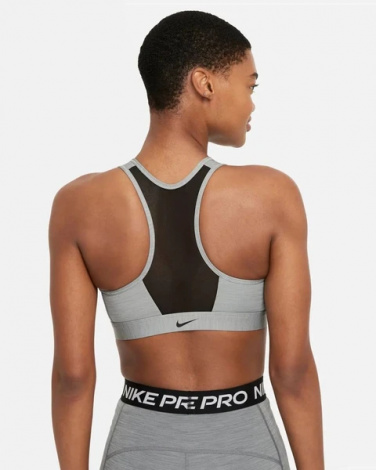 Топ Nike W NK DF SWSH ZIP FRONT BRA