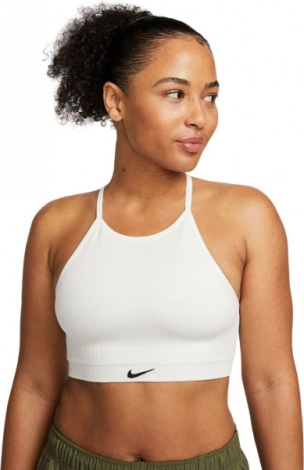 Топ жіночий Nike W NK INDY SMLS RIB BRA білий DV9966-133