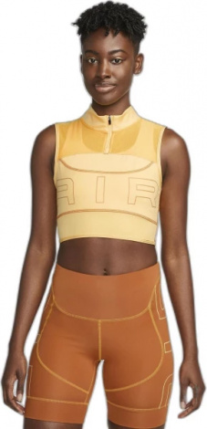 Топ жіночий Nike W NK DF AIR CROP TANK жовтий DX0284-795