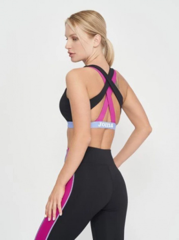 Топ Joma CALIFORNIA SPORT BRA BLACK FUCHSIA BLUE