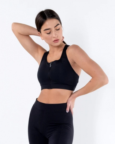 Топ Nike W NK DF SWSH ZIP FRONT BRA