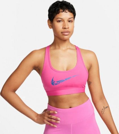 Топ жіночий Nike W NK SWSH LS HBR BRA рожевий FN2898-605