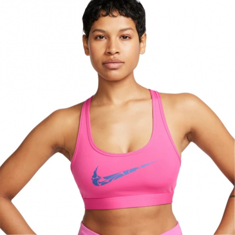 Топ жіночий Nike W NK SWSH LS HBR BRA рожевий FN2898-605