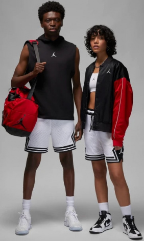 Шорти баскетбольні Nike JORDAN DRI-FIT SPORT DIAMOND SHORTS білі DX1487-100