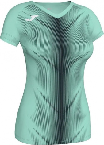 Футболка жіноча Joma OLIMPIA зелено-чорна 900933.401