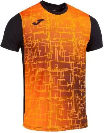 Футболка Joma Elite Viii Short Sleeve T-Shirt Black Orange