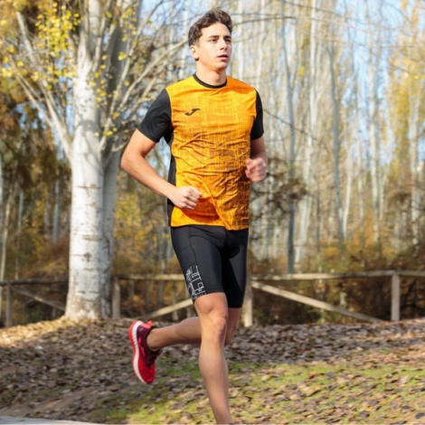 Футболка Joma Elite Viii Short Sleeve T-Shirt Black Orange