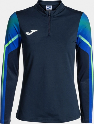 Реглан для бігу жіночий Joma ELITE XI темно-синьо-синьо-зелений 902253.317