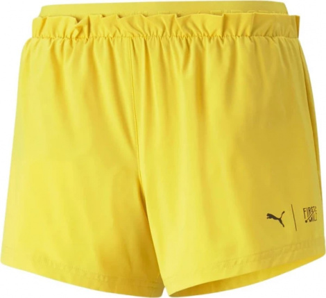 Шорти для бігу жіночі Puma W FIRST MILE SHORT жовті 52321441