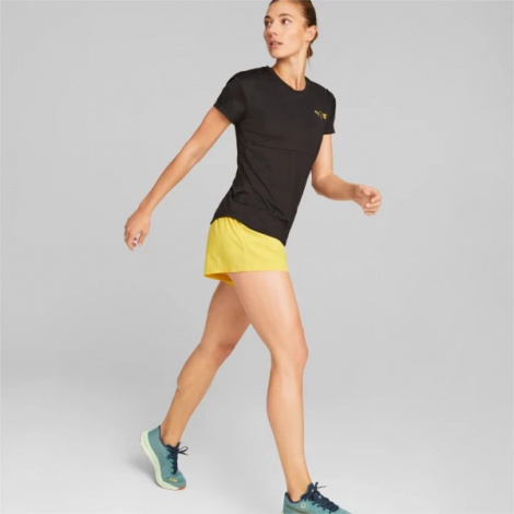 Шорти для бігу жіночі Puma W FIRST MILE SHORT жовті 52321441