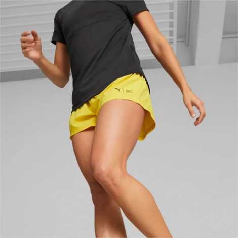 Шорти для бігу жіночі Puma W FIRST MILE SHORT жовті 52321441