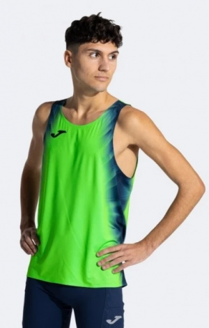 Майка Joma Camiseta Tirantes Elite Xi Verde Fluor Marino