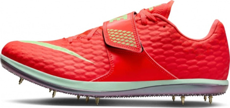 Кросівки для стрибків Nike ZOOM HIGH JUMP ELITE червоно-салатові FZ9636-600
