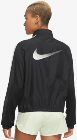 Куртка для бігу жіноча Nike W NK SWSH RUN JKT чорна DX1037-010