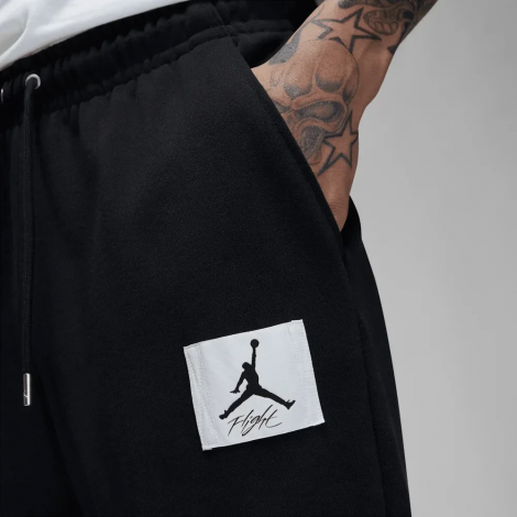 Костюм Jordan Essentials Fleece Hoodie Black Flight Fleece Pants Black