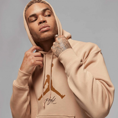 Худи Мужское Air Jordan Ess Flc Baseline Hoodie Beige
