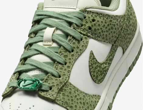 Кроссовки Женские Nike Dunk Low Green/White