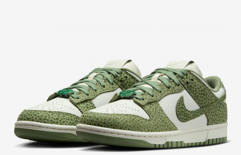 Кроссовки Женские Nike Dunk Low Green/White