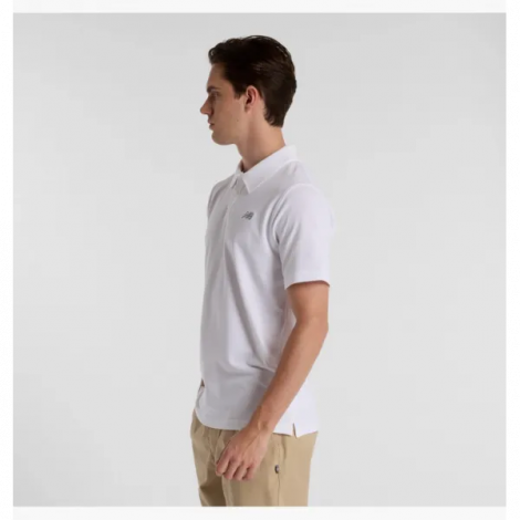 Футболка Поло Чоловіче New Balance Cotton Pique White Mt51519Wt L