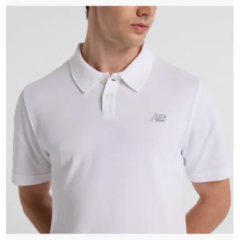 Футболка Поло Чоловіче New Balance Cotton Pique White Mt51519Wt L