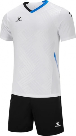 Комплект футбольной формы детский Kelme NAVARRO бело-черный 8251ZB3005.9100