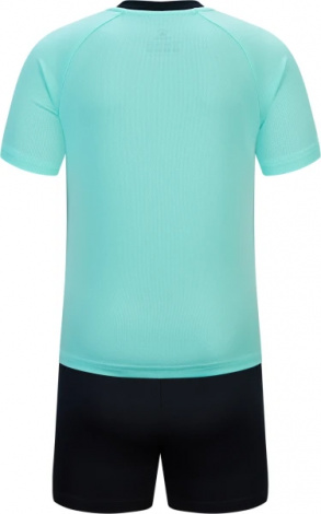 Комплект футбольної форми дитячий Kelme LUGO бірюзово-чорний 8451ZB3245.9405