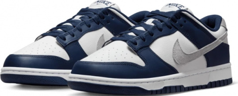 Кросівки Nike DUNK LOW темно-синьо-біло-сірі FD9749-400