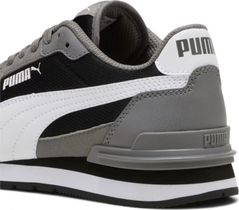 Кросівки дитячі Puma ST RUNNER V4 MESH JR сіро-чорно-білі 399876-04