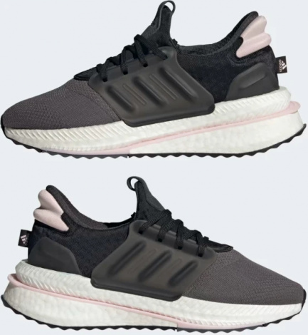 Кроссовки женские Adidas X_PLRBOOST темно-серо-черно-светло-розовые HP3139