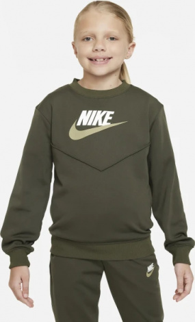 Спортивний костюм підлітковий Nike K NSW TRACKSUIT POLY CREW HBR хакі FD3090-325