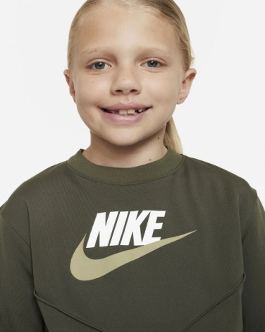 Спортивний костюм підлітковий Nike K NSW TRACKSUIT POLY CREW HBR хакі FD3090-325
