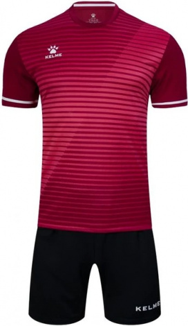Комплект футбольної форми Kelme MALAGA бордово-чорний 3801169.9691