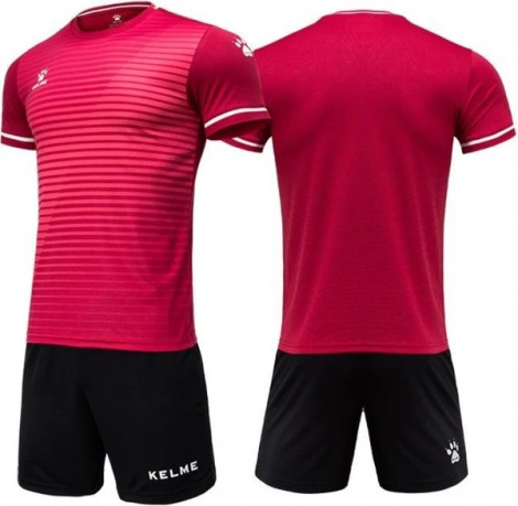 Комплект футбольної форми Kelme MALAGA бордово-чорний 3801169.9691